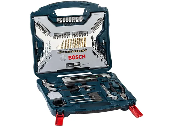 Bosch Kit de pontas e brocas em titânio X-Line com 103 peças